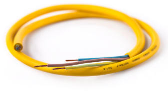 PUxI Gummileitung H07RN-F 3G1,5 ; in gelb RAL-1021, Wunschlänge/Schnittlänge bis 100m
